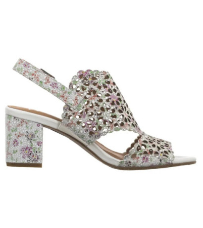 Maciejka Białe+Kwiaty N6518-11/00-1 (MA1207-c) sandalai