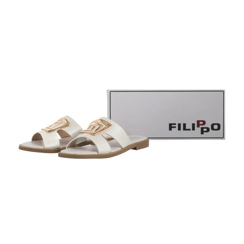 Filippo Białe DK3703/25 WH (FO100-b) Moteriški batai/šlepetės
