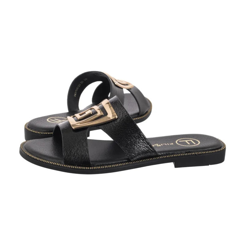 Filippo Czarne DK3703/25 BK (FO100-c) Moteriški batai/šlepetės