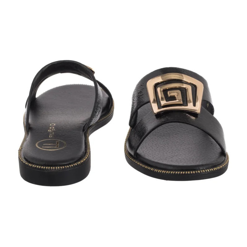 Filippo Czarne DK3703/25 BK (FO100-c) Moteriški batai/šlepetės