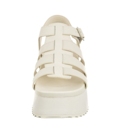 Calvin Klein Platform Buckle Rubber Mg Mtl Triple Creamy White YW0YW01513 YBI (CK509-a) sandalai