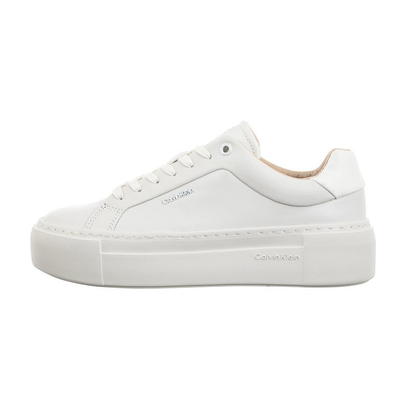 Calvin Klein Ff Cupsole LAce Up W/Ml Lth Triple White HW0HW02118 0K4 (CK510-a) batai