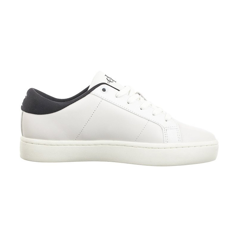 Calvin Klein Classic Cupsole Lowlaceup Lth Wn Bright White/Black YW0YW01444 0GM (CK511-a) batai