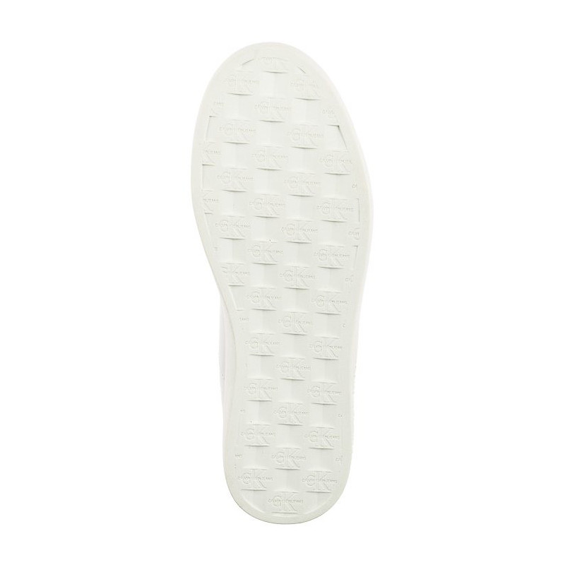 Calvin Klein Classic Cupsole Lowlaceup Lth Wn Bright White/Black YW0YW01444 0GM (CK511-a) batai