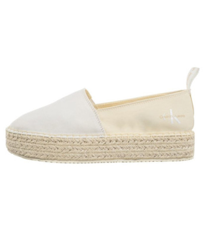Calvin Klein Platform Espadrille Mix Ml Mtl Creamy White/White YW0YW001622 0F8 (CK513-b) bateliai