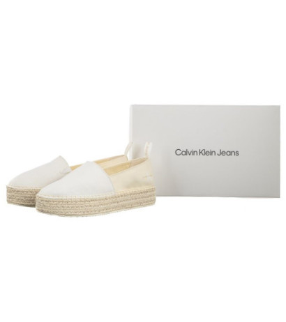 Calvin Klein Platform Espadrille Mix Ml Mtl Creamy White/White YW0YW001622 0F8 (CK513-b) sportiniai bateliai