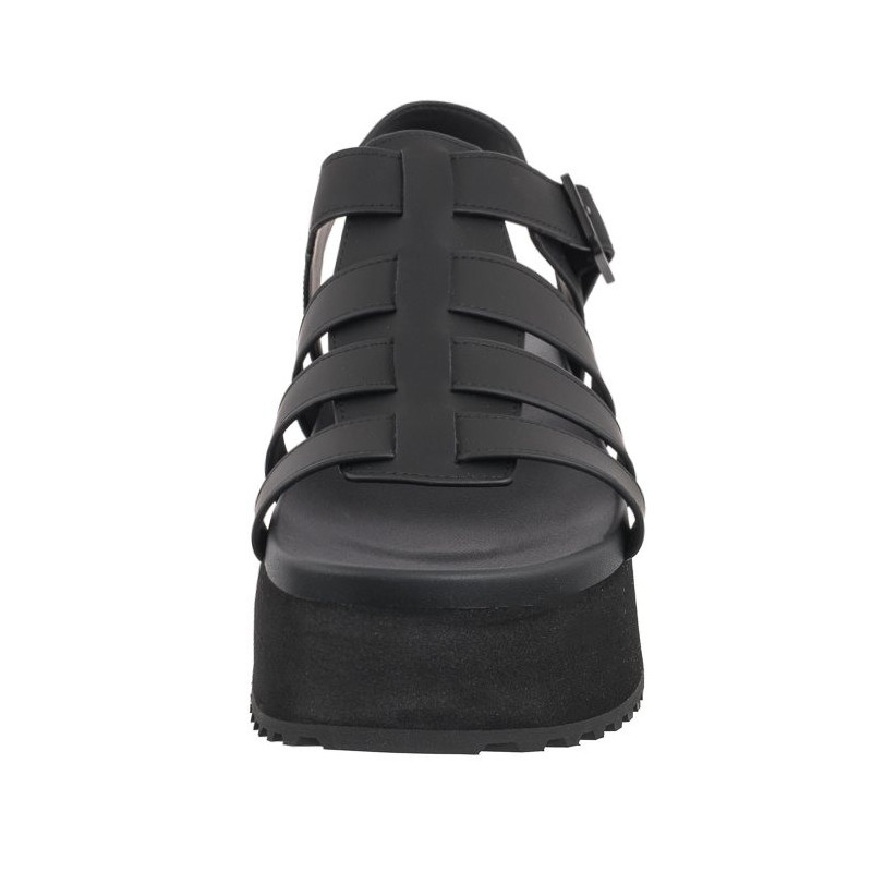 Calvin Klein Platform Buckle Rubber Mg Mtl Triple Black YW0YW01513 0GT (CK509-b) sandalai