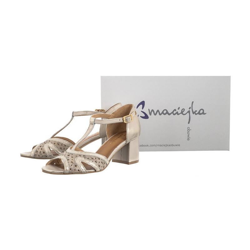 Maciejka Beż+Złoto 06551-04/00-5 (MA1233-a) sandalai
