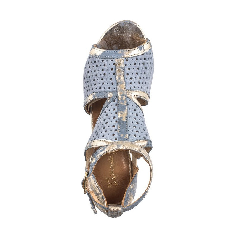 Maciejka Niebieski+Złoty 06555-06/00-5 (MA1235-a) sandalai