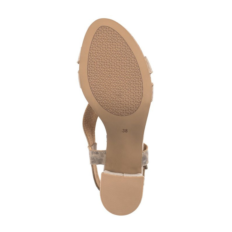 Maciejka Beż+Złoto 06607-04/00-5 (MA1237-a) sandalai