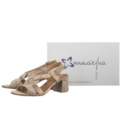 Maciejka Beż+Złoto 06607-04/00-5 (MA1237-a) sandalai
