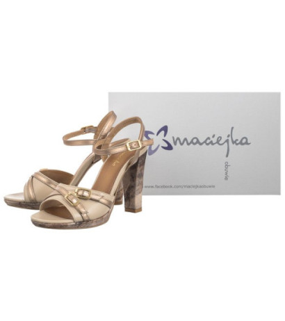 Maciejka Jasny Beż+Złoto 06564-22/00-5 (MA1241-a) sandalai