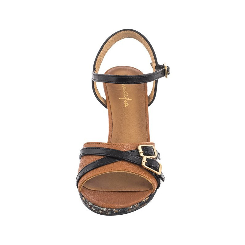 Maciejka Rude/Czarne 06564-29/00-5 (MA1241-b) sandalai