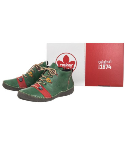 Rieker Zielone 52507-52 Green (RI188-a) batai