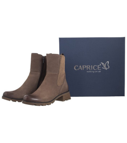 Caprice Brązowe 9-25422-43 334 Taupe Nubuc (CP413-a) batai