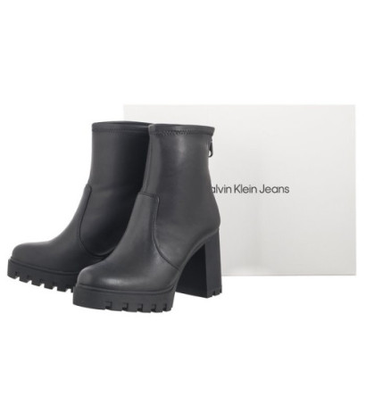 Calvin Klein Heel Platform Zip Boot Mg Nappa Triple Black YW0YW01546 0GJ (CK559-a) bateliai