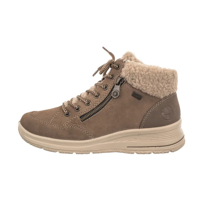 Rieker Brązowe L7701-24 Brown (RI198-a) bateliai