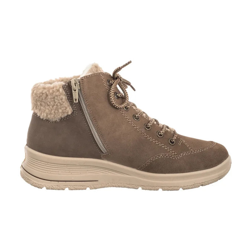 Rieker Brązowe L7701-24 Brown (RI198-a) bateliai