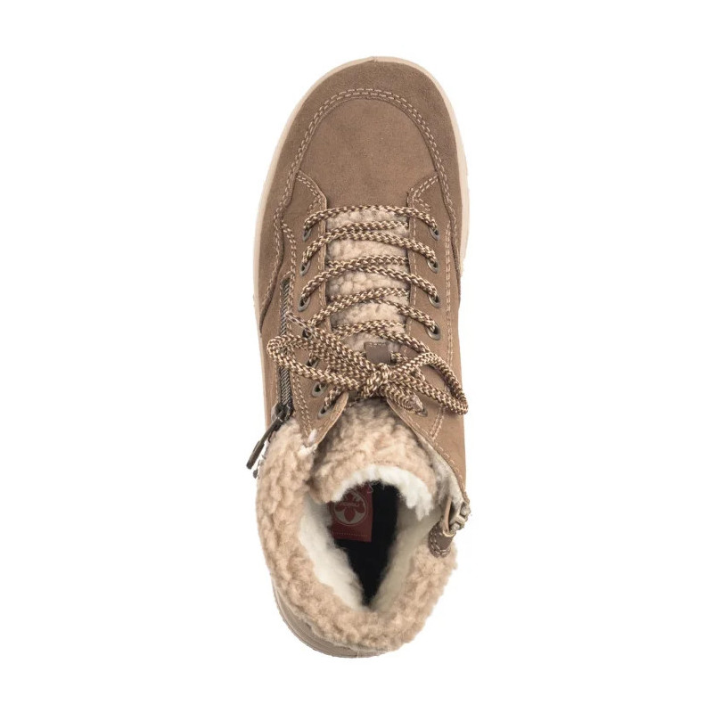 Rieker Brązowe L7701-24 Brown (RI198-a) bateliai