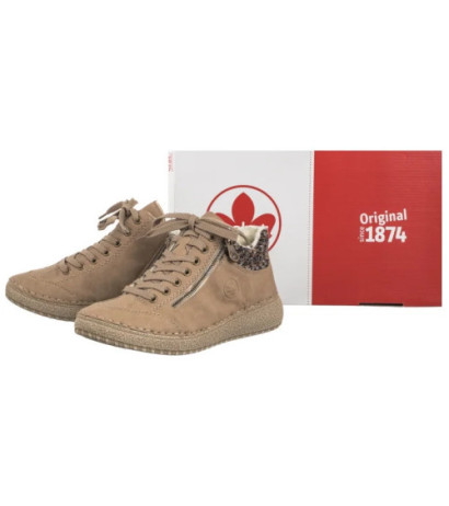 Rieker Beżowe 50903-20 Beige (RI200-a) batai
