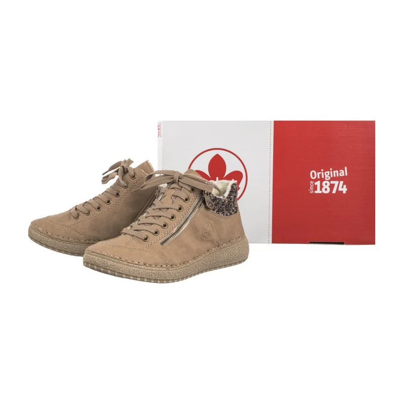 Rieker Beżowe 50903-20 Beige (RI200-a) batai