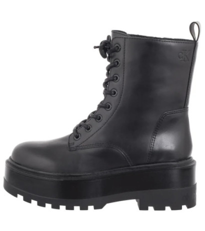Calvin Klein Flatform High Lace Up Mg Dl Triple Black YW0YW01535 0GJ (CK568-a) bateliai