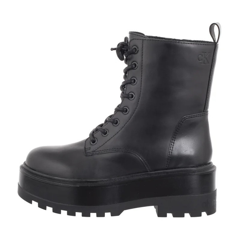 Calvin Klein Flatform High Lace Up Mg Dl Triple Black YW0YW01535 0GJ (CK568-a) batai