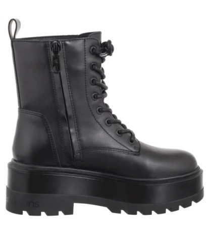Calvin Klein Flatform High Lace Up Mg Dl Triple Black YW0YW01535 0GJ (CK568-a) bateliai
