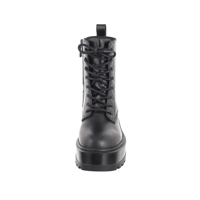 Calvin Klein Flatform High Lace Up Mg Dl Triple Black YW0YW01535 0GJ (CK568-a) bateliai