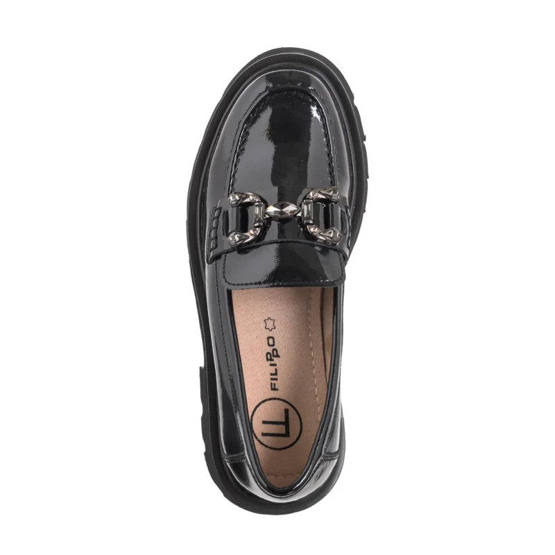 Filippo Czarne Lakierowane DP6475/24 BK L (FO111-a) bateliai