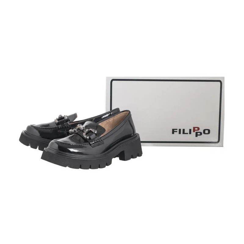 Filippo Czarne Lakierowane DP6475/24 BK L (FO111-a) bateliai