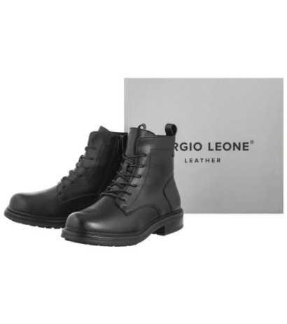 Sergio Leone Czarne BT 727-S (SL551-a) batai