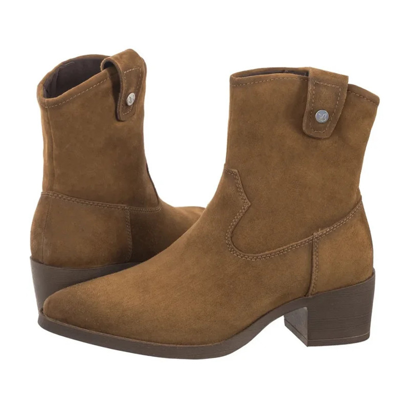 Caprice Brązowe 9-25313-43 741 Khaki Suede (CP423-a) bateliai