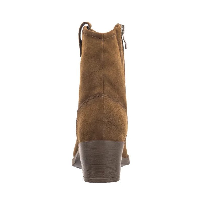 Caprice Brązowe 9-25313-43 741 Khaki Suede (CP423-a) bateliai