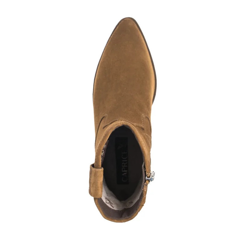 Caprice Brązowe 9-25313-43 741 Khaki Suede (CP423-a) bateliai