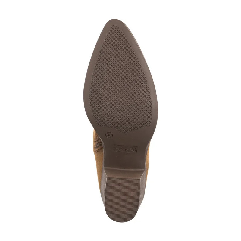 Caprice Brązowe 9-25313-43 741 Khaki Suede (CP423-a) bateliai