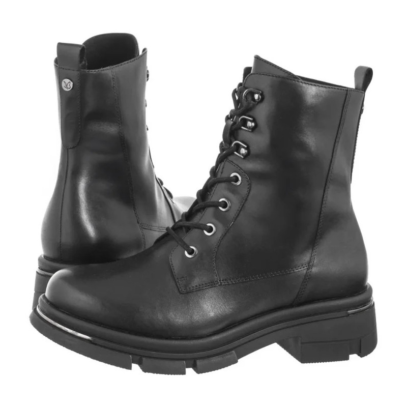 Caprice Czarne 9-25218-43 022 Black Nappa (CP425-a) bateliai