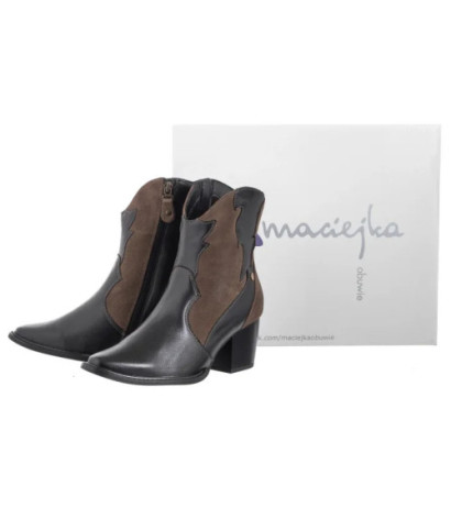 Maciejka Czarne/Brązowe 06694-02/00-8 (MA1293-a) bateliai
