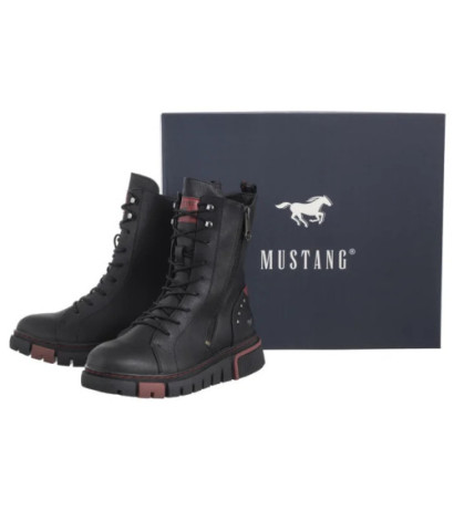 Mustang Czarne 1502-502-009 (MU556-a) batai