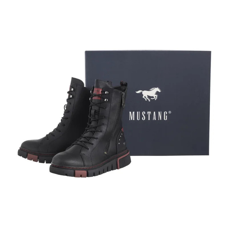 Mustang Czarne 1502-502-009 (MU556-a) batai
