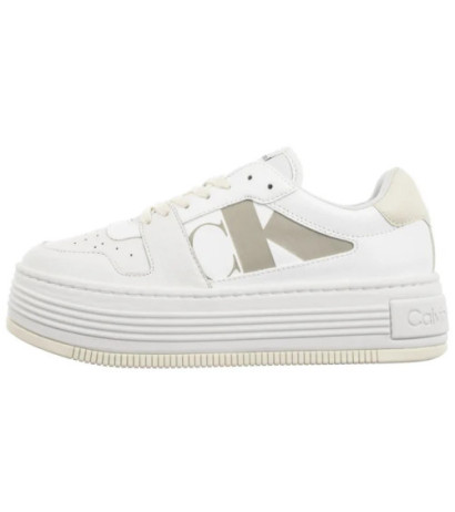 Calvin Klein Bold Flatf Low Laceup Mix Nbs BrightWhite/Creamy White YW0YW01641 0LD (CK603-a) batai