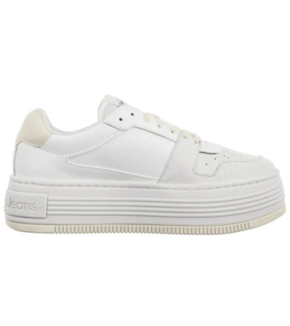 Calvin Klein Bold Flatf Low Laceup Mix Nbs BrightWhite/Creamy White YW0YW01641 0LD (CK603-a) batai