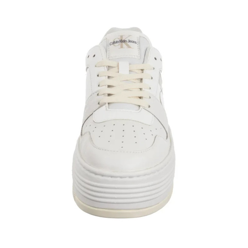 Calvin Klein Bold Flatf Low Laceup Mix Nbs BrightWhite/Creamy White YW0YW01641 0LD (CK603-a) batai