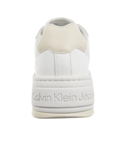Calvin Klein Bold Flatf Low Laceup Mix Nbs BrightWhite/Creamy White YW0YW01641 0LD (CK603-a) batai
