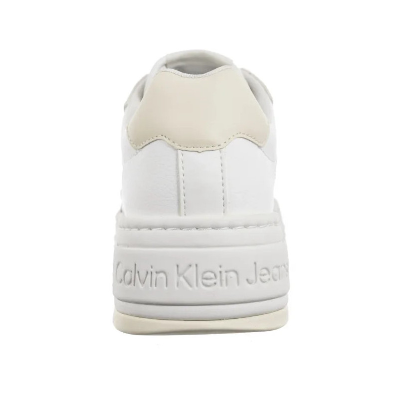 Calvin Klein Bold Flatf Low Laceup Mix Nbs BrightWhite/Creamy White YW0YW01641 0LD (CK603-a) batai