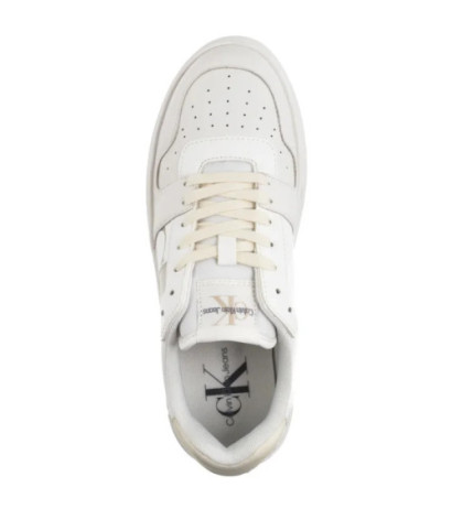 Calvin Klein Bold Flatf Low Laceup Mix Nbs BrightWhite/Creamy White YW0YW01641 0LD (CK603-a) batai