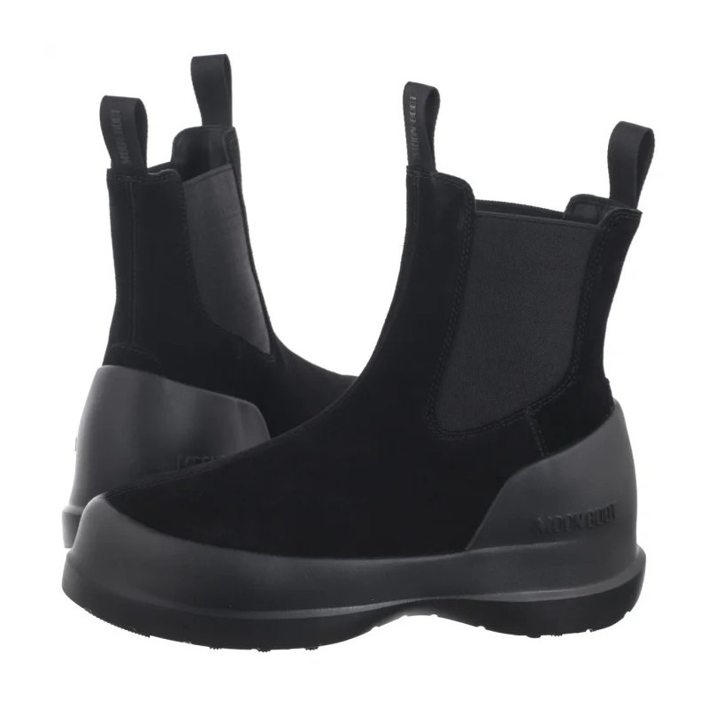 Moon Boot MB Luna Chelsea Suede Black 2480050 N001 (MB71-a) batai
