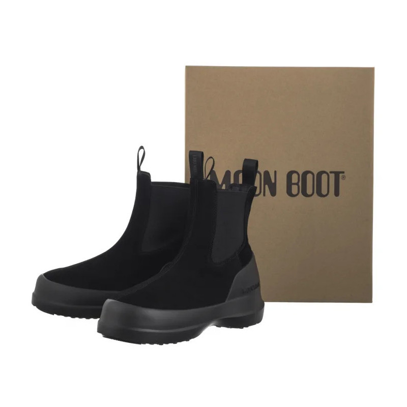 Moon Boot MB Luna Chelsea Suede Black 2480050 N001 (MB71-a) batai