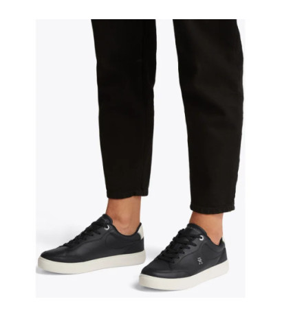 Tommy Hilfiger Essential Chic Court Sneaker Black FW0FW08322 BDS (TH1250-a) batai