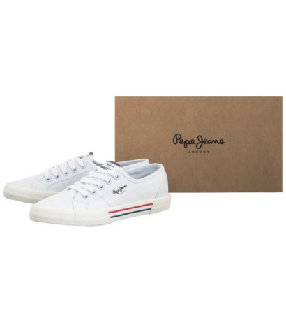 Pepe Jeans Brady Basic W White PLS31287 800 (PE9-b) sportiniai bateliai